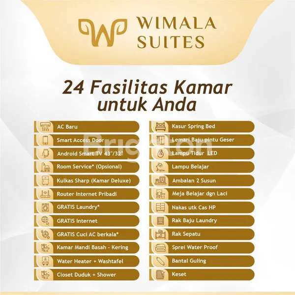 image KOST EKSLUSIF DI MANGGA BESAR, WIMALA SUITES CO LIVING ROI 9-10%/THN (7)