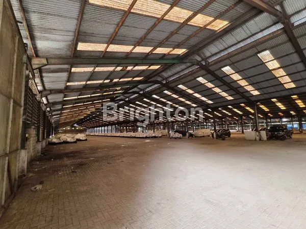 PROPERTI INDUSTRI: GUDANG + LAHAN, SHM, AKSES JALAN RAYA