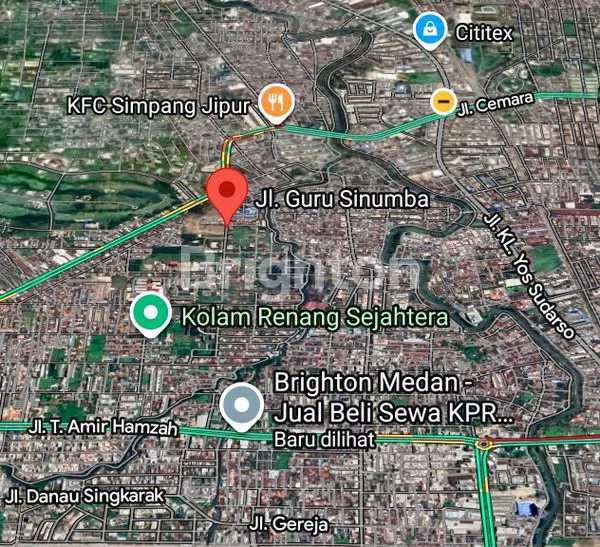 image DISEWAKAN TANAH JL GURU SINUMBA DAERAH KARYAWAN TEMBOK KELILING COCOK UNTUK BANGUN LAPANGAN PADEL,TENNIS, BULUTANGKIS,FUTSAL ,GUDANG  (2)
