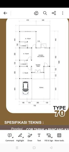 image HUNIAN STRATEGIS DI CLUSTER, TYPE 70, SHM SIAP HUNI (3)