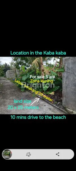 image TANAH DIJUAL SHM 500M² DI KABA KABA TABANAN BALI 10 MENIT KE PANTAI SESEH DAN PANTAI NYANYI NUANU (2)