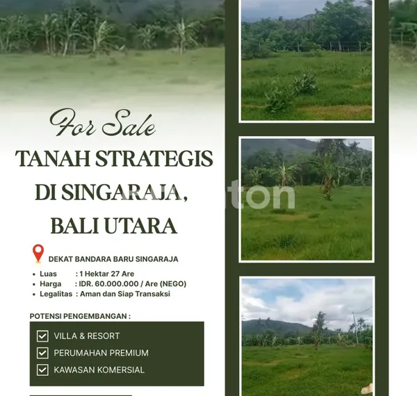 image CUAN MASA DEPAN! TANAH LUAS 1,2 HEKTAR LEBIH DI BALI UTARA HANYA 60 JUTA/ARE! (3)