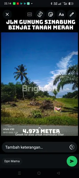 image TANAH LUAS 4973 M² DI BINJAI, HARGA RP 500RB/M² (1)