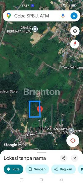 image TANAH LUAS SHM, HARGA MURAH, DI JL MELATI, PALARAN  (2)