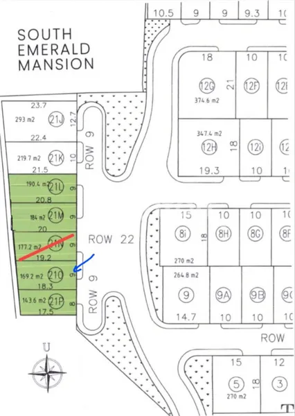 image KAVLING SOUTH EMERALD MANSION CITRALAND ROW 20 METER DEKAT GWALK, PAKUWON MALL (1)
