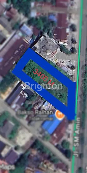 TANAH PREMIUM 3400 M PINGGIR JALAN ARENGKA 2