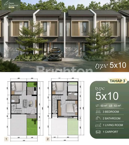 image RUMAH BARU PARK SUNRISE WONOROREJO RUNGKUT SURABAYA TIMUR DEKAT OERR DAN MERR (4)