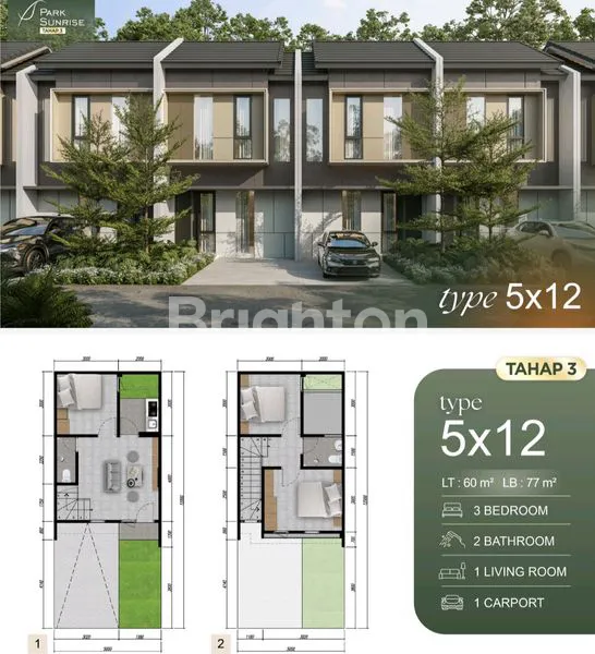 image RUMAH BARU PARK SUNRISE WONOROREJO RUNGKUT SURABAYA TIMUR DEKAT OERR DAN MERR (5)