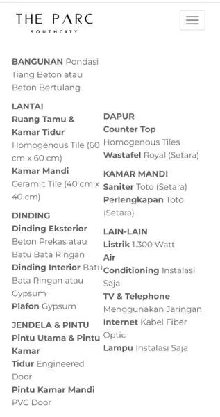 image APARTEMEN THE PARC SOUTH CITY – PONDOK CABE  (7)