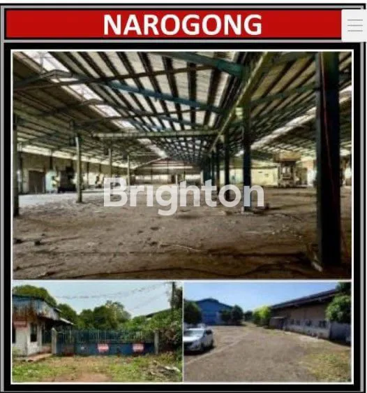 image EX PABRIK STRATEGIS DI NAROGONG, LT 11.240M² SIAP PAKAI JUAL PABRIK JL RAYA NAROGONG - JL.SILIWANGI KM.12.5 - BEKASI LT 11240 LB 5430  (1)