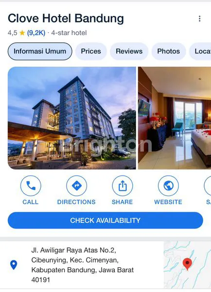 image APARTEMEN CLOVE HOTEL DAGO TYPE STUDIO 1 BR, NEW+BONUS (2)