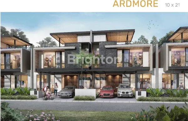 image RUMAH CITRALAND DISTRICT 9 TYPE ARDMORE BRAND NEW GREEN HOME MODERN FASILITAS LENGKAP 4KT+1 CLUSTER DEPAN (1)