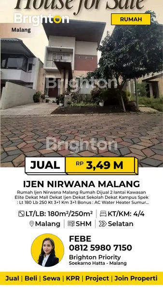 Gambar Property RUMAH DI IJEN NIRWANA MALANG