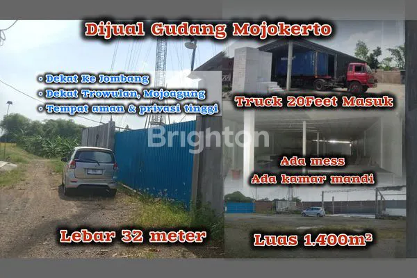 Gambar Property DIJUAL GUDANG MOJOKERTO SANGAT LUAS TROWULAN MOJOAGUNG JOMBANG