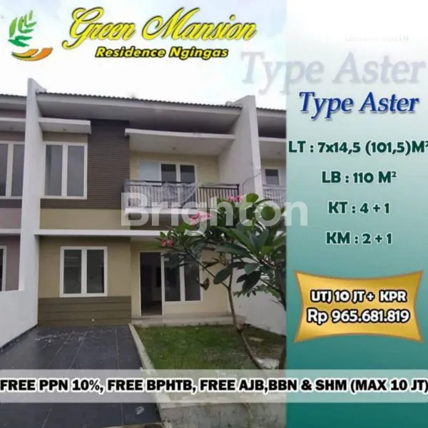 image PROMO MENARIK DARI GREEN MANSION NGINGAS SIDOARJO RUMAH 2 LANTAI STRATEGIS (1)