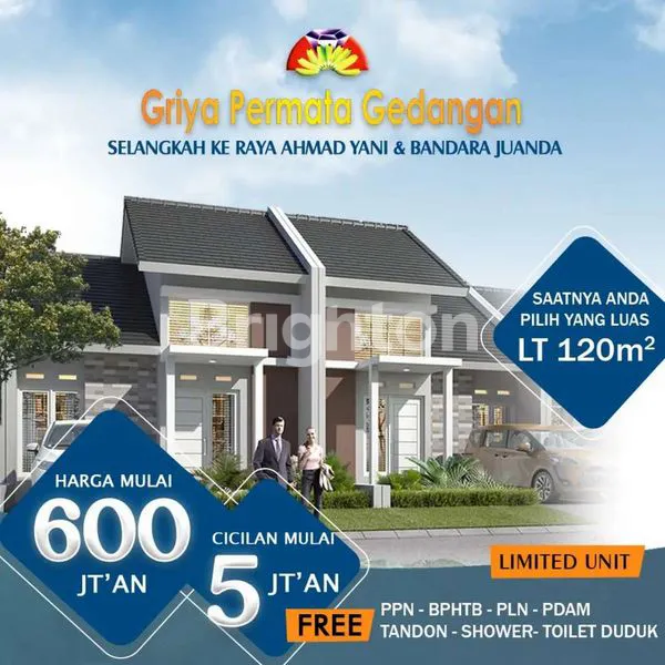 image RUMAH 1 LANTAI SELANGKAH KE RAYA  A. YANI & BANDARA JUANDA DI GRIYA PERMATA GEDANGAN (1)