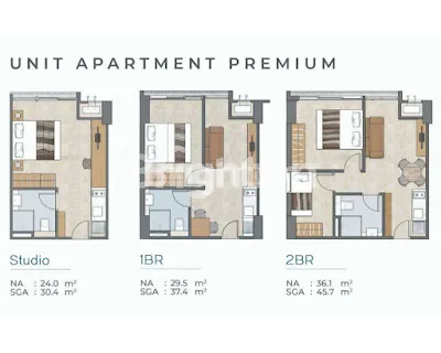 image TYPE STUDIO PREMIUM FLOOR APARTEMEN DENVER (1)