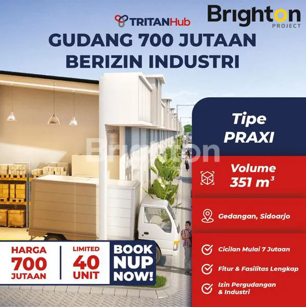 Gambar Property PROJECT TERDAHSYAT ! GUDANG PRAXI TRITAN HUB UNTUK USAHA STRATEGIS TERMURAH