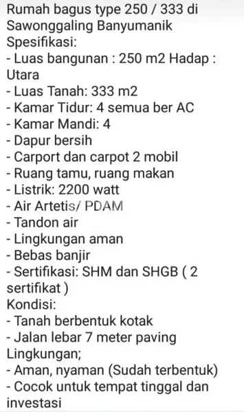 image RUMAH LUAS SIAP HUNI DI TAMAN SAWUNGGALING BANYUMANIK. LINGKUNGAN NYAMAN & ASRI (3)
