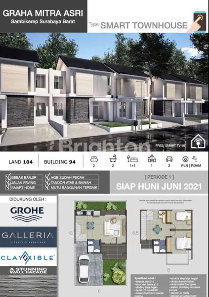 image RUMAH BARU SMART HOME TYPE SMART TOWNHOUSE SURABAYA (2)