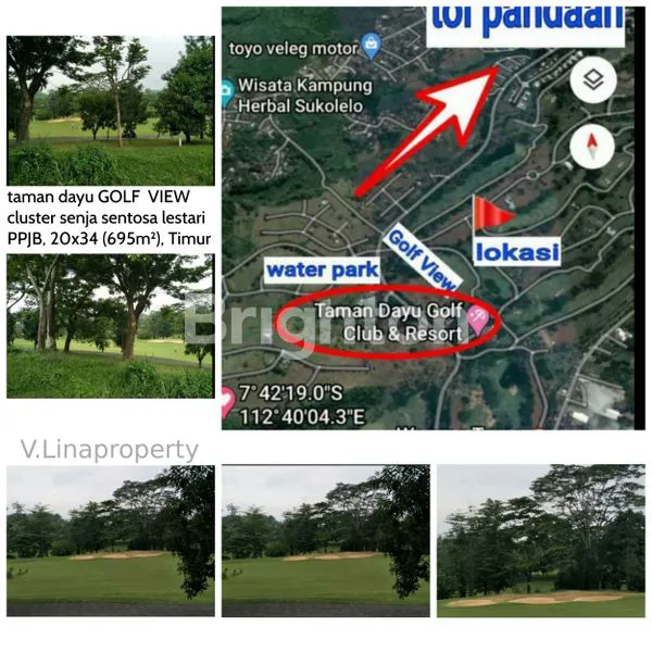 image TURUN HARGA TANAH KAVLING TAMAN DAYU *GOLF VIEW* CLUSTER SENJA SENTOSA LESTARI LEBAR 20, PANDAAN (7)