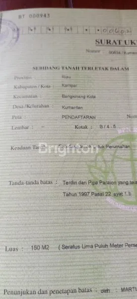 image TANAH DENGAN LOKASI YANG SANGAT STRATEGIS DI  KOTA BANGKINANG ( SAMPING RSUD LAMA ) BANGKINANG KOTA. (3)