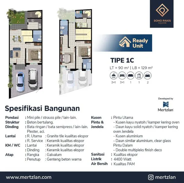 SOHO PAKIS SQUARE SMALL OFFICE HOME OFFICE, LOKASI PUSAT BISNIS