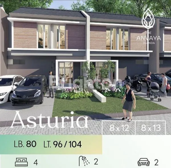 image RUMAH 2 LANTAI MINIMALIS ANVAYA JUANDA TAMBAK CEMANDI TYPE ASTURIA (2)