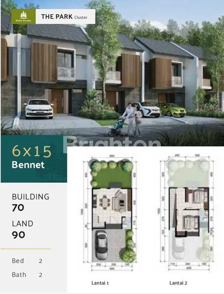 image RUMAH 2 LANTAI TYPE BANNET CENTRAL PARK JUANDA,ROW JALAN 3 MOBIL LONGGAR (1)