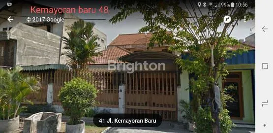RUMAH HITUNG TANAH DI JALAN KEMAYORAN BARU(GEDUNG DPRD LURUS)SBY PUSAT 2 LANTAI