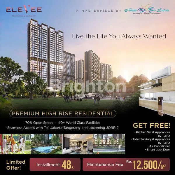 image PENTHOUSE ELEVEE PET FRIENDLY 4BR ENORME DI ALAM SUTERA TANGERANG (6)