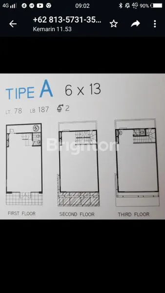 image BURUAN, RUKO 3 LANTAI, LOKASI STRATEGIS DI PERUM. GRAND SUNRISE -MENGANTI, GRESIK (3)