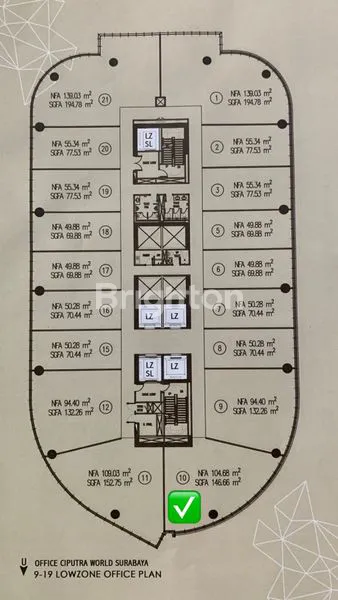 image OFFICE SPASE CIPUTRA WORLD , UNIT LANGKA (3)