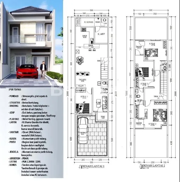 image RUMAH 2 LANTAI KUTISARI INDAH LOKASI STRATEGIS UNDER 2M NEGO (3)