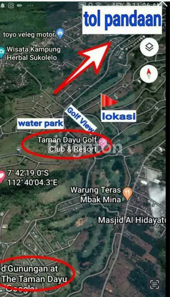 image TANAH KAVLING DI TAMAN DAYU SIAP BANGUN GOLF VIEW (3)