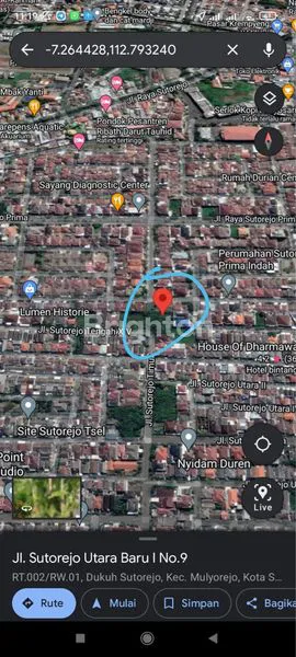 image TANAH DI SUTOREJO TENGAH BARU COCOK DIBANGUN 4 UNIT RUMAH (1)