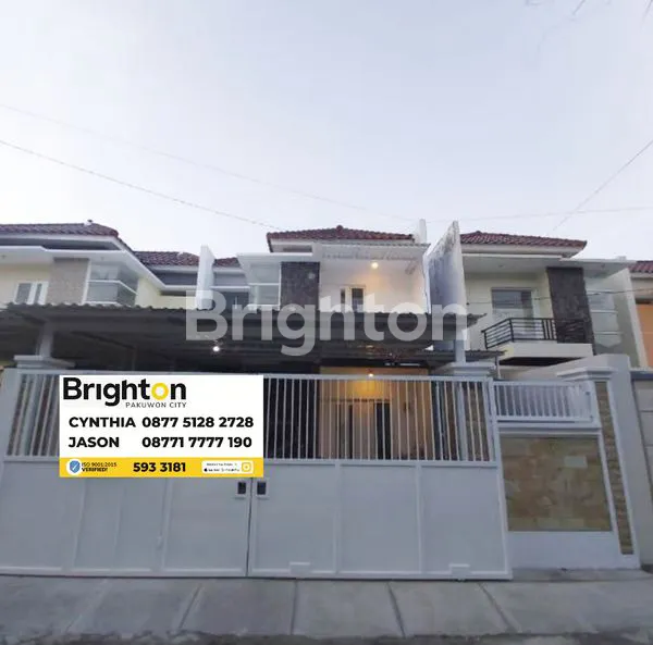 image RUMAH 2 LANTAI BARU NEW GRESS MINIMALIS FULL BANGUNAN SIAP HUNI. DEKAT NIRWANA EKSEKUTIF RAYA MERR OERR RUNGKUT (1)