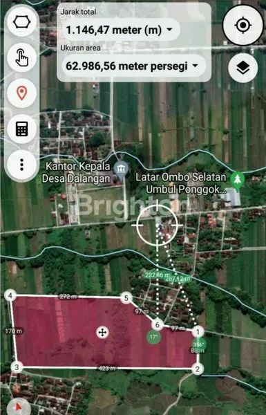 TANAH ZONA MERAH DI TULUNG - KLATEN