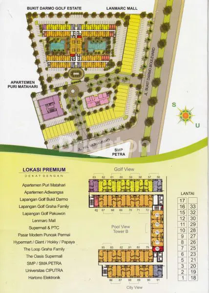 image APARTMENT GOLF VIEWSURABAYA BARATHARGA TERJANGKAUNEGO HINGGA DEAL (2)