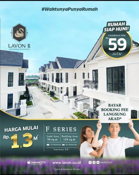 image RUMAH BARU DESIGN MODERN LAVON 2 TYPE F CIKUPA TANGERANG (1)