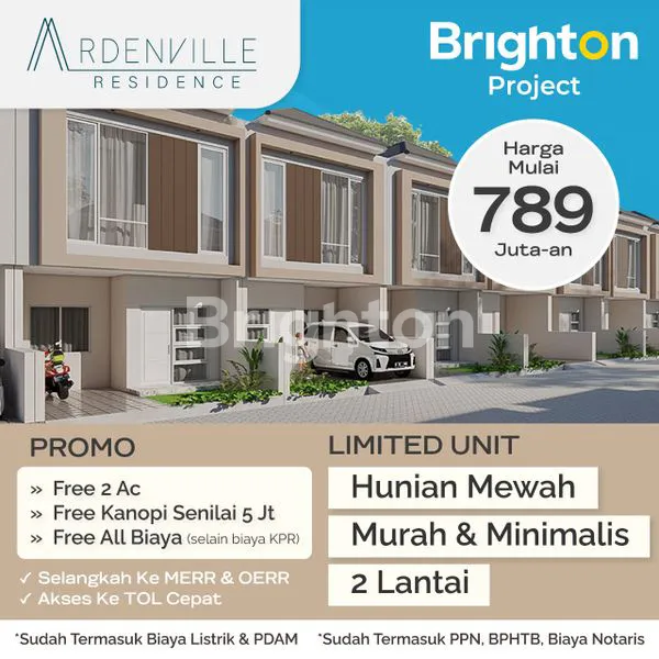image RUMAH 2 LT MODERN MINIMALIS DI ARDENVILLE RESIDENCE SURABAYA BARU DAN GRESS  (5)