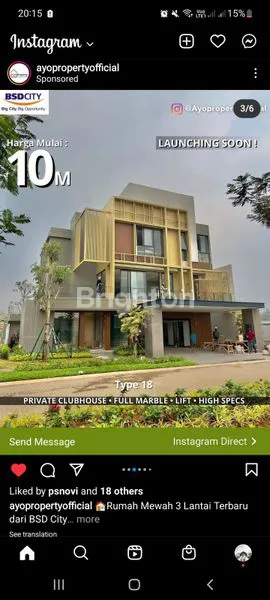 image RUMAH SULTAN DI KAWASAN ELITE PRIVATE  DI CLUSTER ENCHATE BSD CITY TANGERANG SELATAN (1)