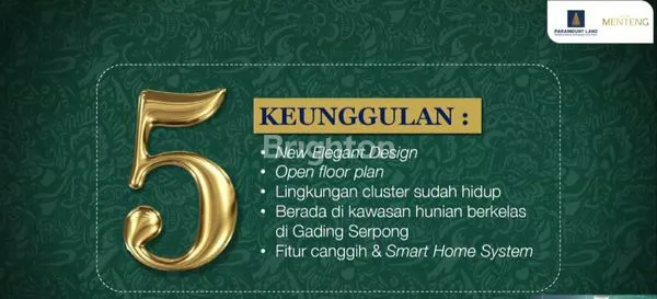 image RUMAH MEWAH BSD RASA JAKARTA, NEW MENTENG (TYPE DETACHED) (5)