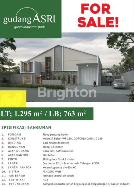 image GUDANG BARU GRESS MODERN LANGKA PELEMWATU MENGANTI SIAP PAKAI AKSES KONTAINER KOMPLEK PRIBADI HALAMAN LUAS (1)