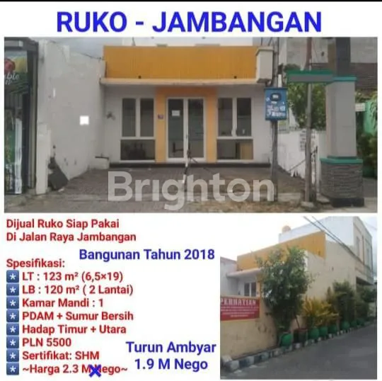 image TURUN HARGA, RUKO JAMBANGAN 2 LANTAI DEKAT A YANI TOL GUNUNGSARI HANYA 1 M AN (5)