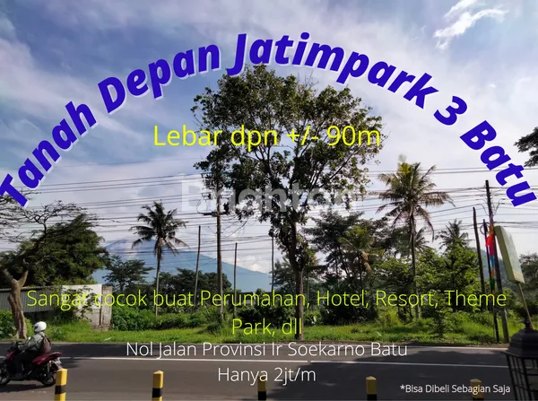 image MURAHNYA KEBANGETAN!!! LAHAN DEPAN JATIMPARK 3 NOL JALAN PROVINSI SANGAT LUAS COCOK UNTUK PERUMAHAN, HOTEL, RESORT, KOMPLEK VILLA, SEKOLAH,  DLL (1)