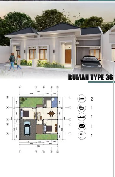 image DIJUAL RUMAH DEKAT RSU SLEMAN, DESAIN MINIMALIS. (4)