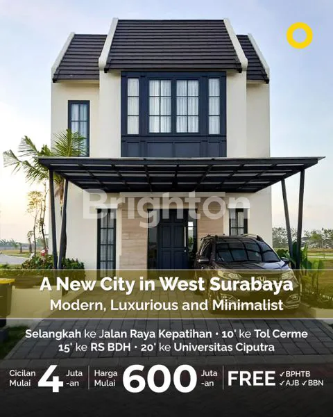 image OPRA CITY RUMAH 2LT BARU MURAH SIAP HUNI MENGANTI BARAT SURABYA (1)