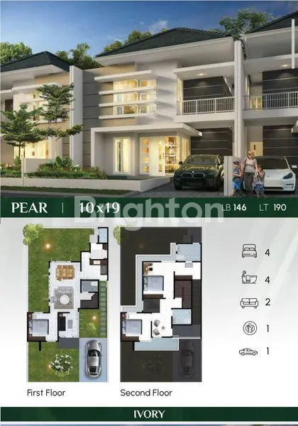 image PERUMAHAN MEWAH DAN NYAMAN DAUN VILLAGE TYPE PEAR 2LT (1)