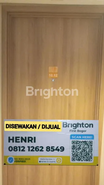 APARTEMEN TIPE STUDIO FULL FURNISH DI BOGOR ICON